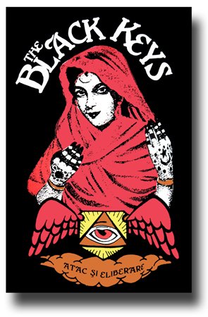 The Black Keys Poster - 11 x 17 Concert Promo "Attack and Release" Tour
YEye