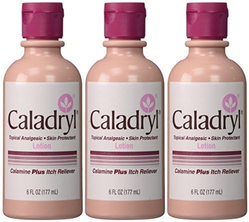 Caladryl Caladryl Lotion, Calamine Plus Itch Reliever, 6-Ounce Bottles (Pack of 3)