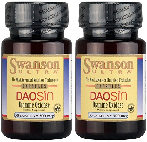 Swanson Ultra Daosin Diamine Oxidase 4.20 mg 30 Caps (2 Pack) Swanson Ultra Daosin Diamine Oxidase 4.20 mg 30 Caps (2 Pack)