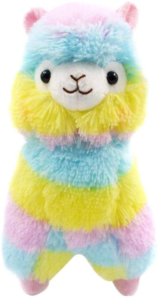 Maomoto 35CM Rainbow Alpaca Plush Toy, Llama Stuffed Animal Large Llamacorn Alpaca Doll Plushie Hug Pillow Soft Plush Stuffed Alpaca Doll Toys Kids Gifts