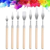 7 Pieces Palette Knife Set Stainless Steel Painting