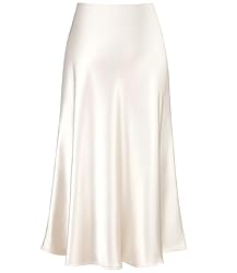 Women's Satin High Waist Hidden Elasticized