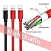 Charger Cable, 3Pack charger compatiable Phone(1.6FT 3FT 6FT)USB Syncing and Charging Cable Data Nylon Braided Cord Charger for PhoneX/8/8 Plus/7/7 Plus/6/6 Plus/6s/6s Plus (Red+Black+Red)