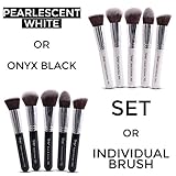 Nanshy Luxury Makeup Face Brush Set, Professional Quality Brushes for Your Face, Ideal for Cream, Liquid, Powder, Concealer, Foundation, Bronzer, Blush, Highlighter, And Tinted Moisturizer Use, Primer Buffs and Blends Very Well, Easy Application of Mineral, Soft and Dense Synthetic Bristles, Thick Handles with Pearl-coat, And Creates Amazing Velvety Finish.