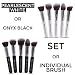 Nanshy Luxury Makeup Face Brush Set, Professional Quality Brushes for Your Face, Ideal for Cream, Liquid, Powder, Concealer, Foundation, Bronzer, Blush, Highlighter, And Tinted Moisturizer Use, Primer Buffs and Blends Very Well, Easy Application of Mineral, Soft and Dense Synthetic Bristles, Thick Handles with Pearl-coat, And Creates Amazing Velvety Finish.