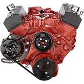 Black Small Block Chevy Alternator Only Serpentine System 283 302 305 350 400