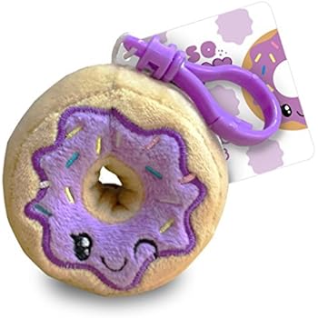 Scentco Oh So Yummy Backpack Buddies - Scented Plush Toy Clips - Donut