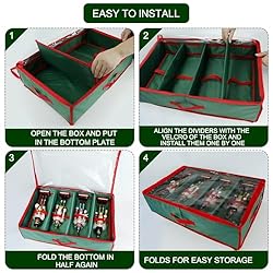 bruwaa Christmas Figures Storage Box - Only