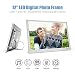Andoer Digital Photo Frame, 12inch HD LED Digital Picture Frame 1280 800 Wide Screen High Resolution Support 1080P Video/Music/Calendar Shuffle Play Aluminum Alloy with Remote Control Birthday Giftthumb 1