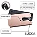 LG Phoenix 2 Case, LG Escape 3 Case, LG K8 Case, LUXCA Designed Armor [Shock Absorption] Drop Protection Hybrid Dual Layer Defender Cover for LG Phoenix 2 (Rose Gold)