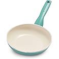 GreenPan Rio Healthy Ceramic Nonstick 7" Frying Pan Skillet, PFAS-Free, Dishwasher Safe, Turquoise