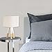 Light Accents Natural Wooden Table Lamp (White)