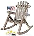 Lakeland Mills Cedar Log Rocking Chair, Natural