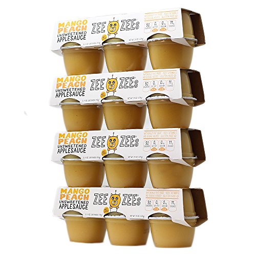 Zee Zees Unsweetened Mango Peach Applesauce Cups, All Natural, No Sugar Added, 4 oz Cups, 24 pack - Thumbnail 6