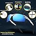 Torege Men's Sports Style Polarized Sunglasses For Cycling Running Fishing Driving Golf Unbreakable Al-Mg Metal Frame Glasses M291 (Sliver&Blue lens)