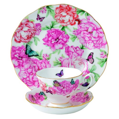 UPC 701587018999, Royal Albert Gratitude 3-Piece Teacup, Saucer and Plate Set Designed by Miranda Kerr