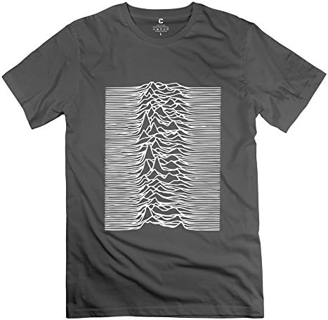 Men's Joy Division Unknown Pleasures Crew Neck T Shirt DeepHeather L
