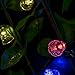 CrazyFire 16ft/5m LED Party Light,Bell Shape 20 LEDs Colorful Party Light Strings for Chritsmas Wedding Halloween Party Decorations Outdoor Lights Solar Powered with 3 Modes