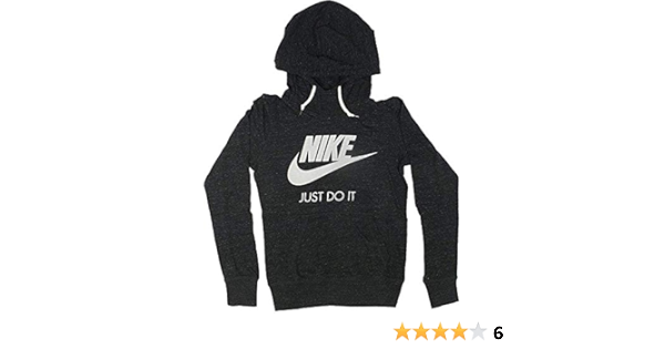 nike vintage front logo pullover hoodie
