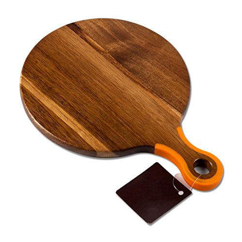 Wddwarmhome Wooden Pizza Board Breadboard Kitchen Baking Tools Pizza Board Wooden Pallets Cake Plate Size: 28 * 20cm