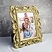 Giftgarden 5 x 7 Inch Vintage Picture Frame Gold for Photo 5x7