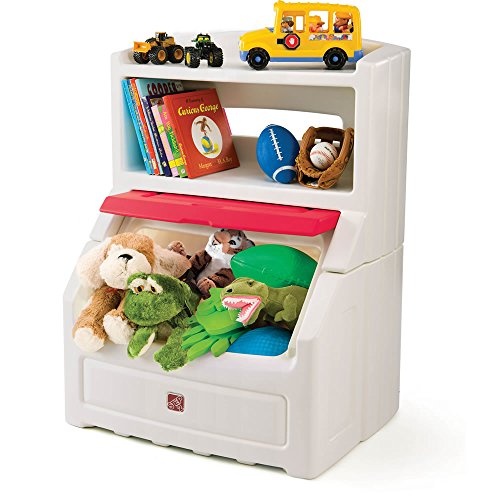 Step2 Lift and Hide Bookcase Storage Chest for Kids Durable Plastic