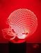 Loveboat 3D LED Lamp Night Light 3D Illusion Lamp Football Helmet Baseball Cap Desk Table Lamp USB Powered Optical Illusion Night Light as Home Decor and Best Gift (Football Helmet)