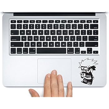 Chibi Kakashi Reading Naruto Printed Trackpad Clear Vinyl Decal Sticker Compatible with Apple MacBook Pro Air 11
