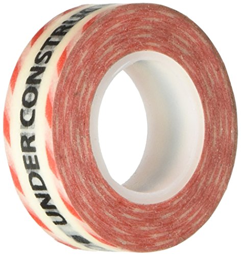 Tape works under construction tape, black and red