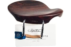 GÖTZ Conrad Gotz ZK282 Original Chinrest for Violin, Vermeer Model Rosewood with Closed Style Brackets