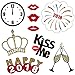Amandir 2019 New Photo Booth Props Kit 37 Pcs with Merry Christmas Banner for Xmas Decorations Theme Party Favors, style 4, Style 3