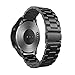 Huawei Watch 2 Sports Band, CBIN 20mm Solid Stainless Steel Metal Business Replacement Bracelet Strap for Huawei Watch 2 Sports Model Smartwatch (Metal Black)
