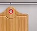 Vremi 3-Piece Bamboo Cutting Board Set - Small and Large Organic Wood Cutting Boards for Meat - Heavy Duty Wooden Board Tools with Silicone Storage Handle for Commercial and Kitchen Sink Use - Red