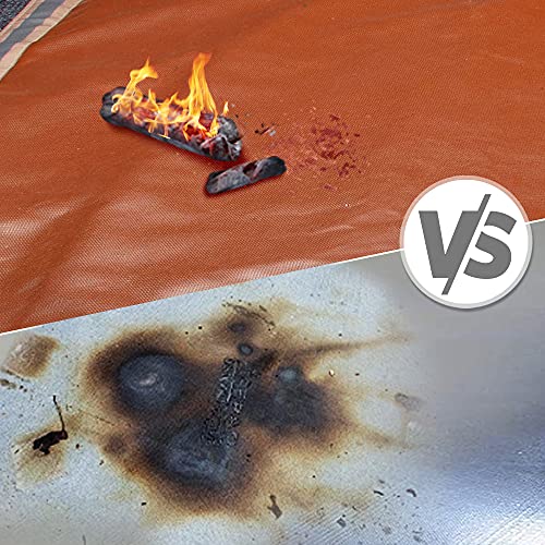 OutdoorMaster Fire Pit Mat Upgrade Insulation Cotton 5layer Design 36