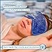 Zomaple Cooling Eye Mask - Cold & Hot Gel Compress Pack for Muscle Strain, Puffy Eyes, Headache Pain Relief, Dark Circles, Dry Eye, Sinus Pressure - Adjustable Thick Straps, Flexible & Reversible Mask