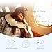Konnor Memory Foam Travel Neck Pillow with Fight Traveling - Special Comfort Shape Design Removable Case - Comfortable and Firm Support, Perfect for Airplane Traveling - Grey and Beige
