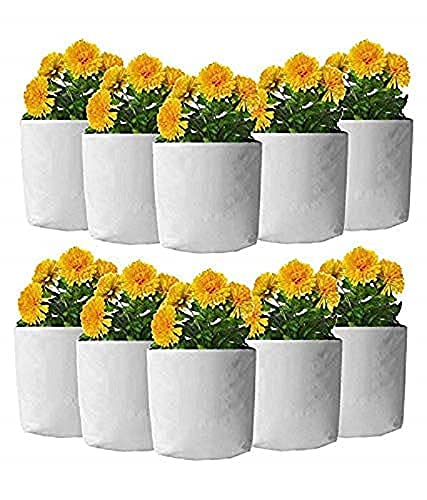 Elamgreen Grow Bags for Plants - 20 Qty 16x16x30cm with Vegetable Seeds for Gardening