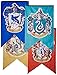 AuthenticUSA Harry Potter Hogwarts House Banners Large Size Complete 4pc Set Collection - Gryffindor Slytherin Ravenclaw Hufflepuff (Potterhead Gifts) | 29'' x 49''