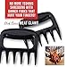 Solid Meat Shredder Claws - New Design So Meat Doesn't Get Stuck In The Back Of Fork - Award Winning Claws For Shredding Pulled Pork, Lifting Hot Food, Carving Meat - Ideal Father's Day Gift