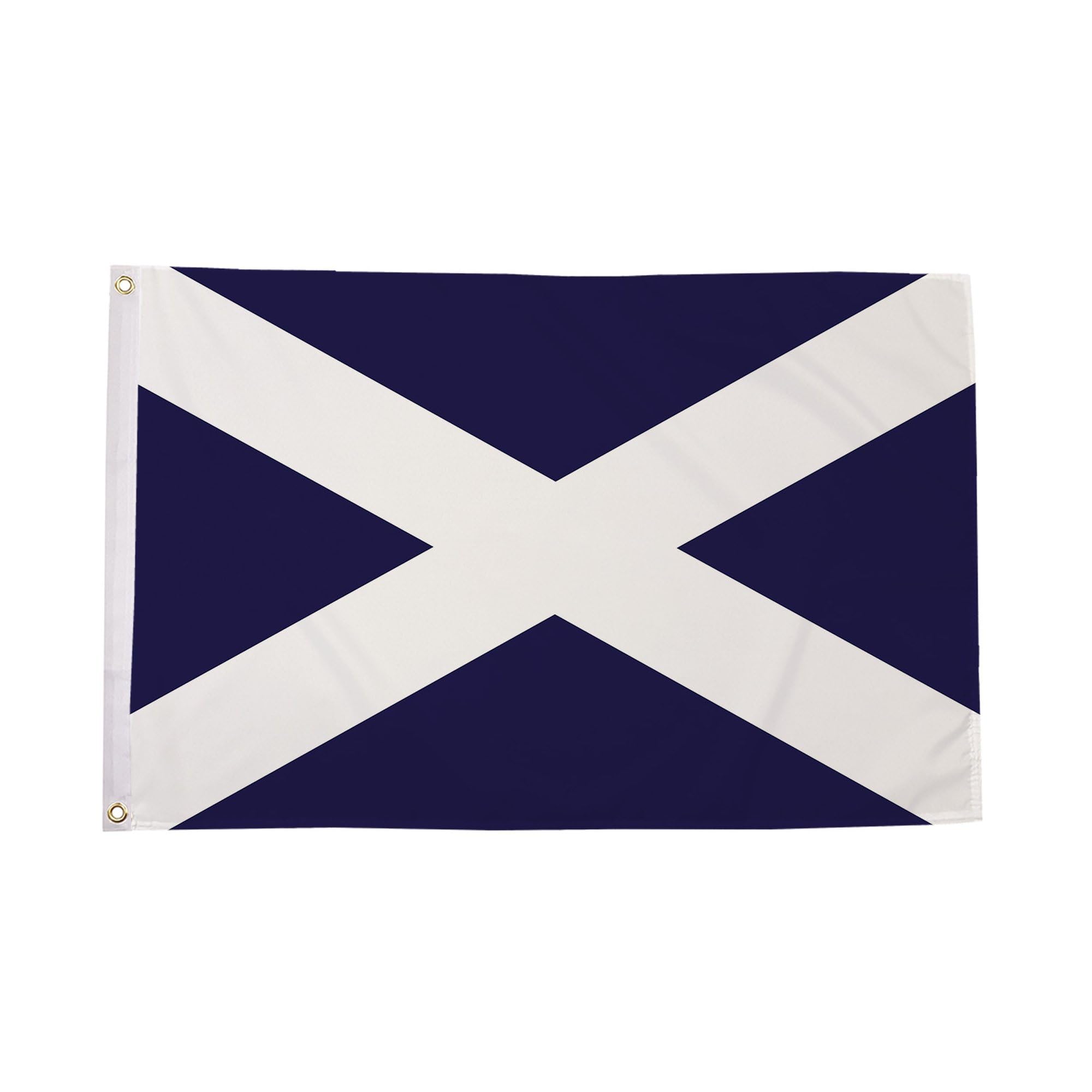 Flagtex Scotland Flag Navy Blue Small 3ft x 2ft (90cm x 60cm) - Saltire Scottish British Home Nation Banner Weather Resistant Polyester for Garden Display & Sporting Events