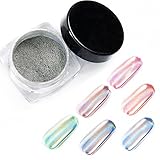 Ultra Smooth Holographic Nail Powder Rainbow Effect Laser Manicure Glitter Pigment Nail polish;1g;2 Sponge Kits;Top Grade Quality