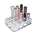 GQ QG Rectangular Clear Acrylic Cosmetic Organizer Makeup Lipstick & Lip Gloss Holder with 12 Spaces Storage
