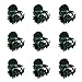 KINGLAKE Orchid & Plant Support Clips - 100 Pcs Dark Green Garden Cymbidium Clips to Keep Stems & Vines Upright