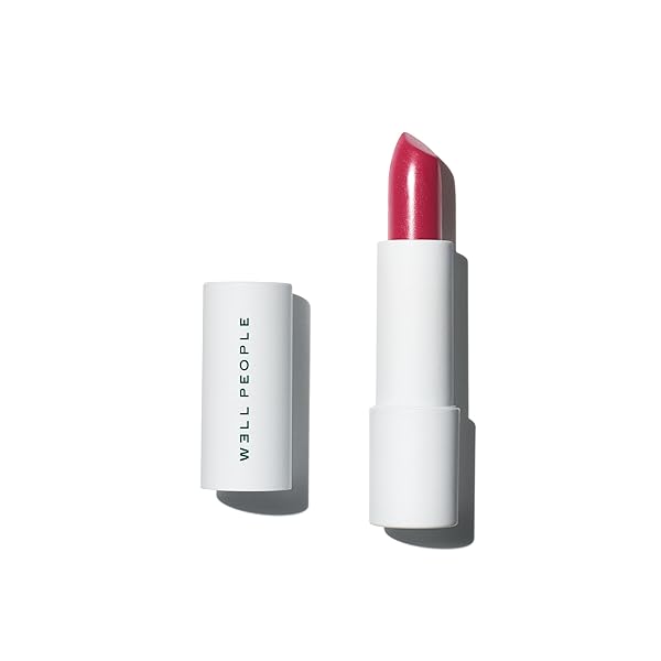 WELL PEOPLE OPTIMIST LIPSTICK, HYDRATING, HIGH-PIGMENT LIPSTICK FOR LONG-LASTING COLOR, NOURISHES LIPS, SATIN FINISH, VEGAN & CRUELTY-FREE, OM YEAH