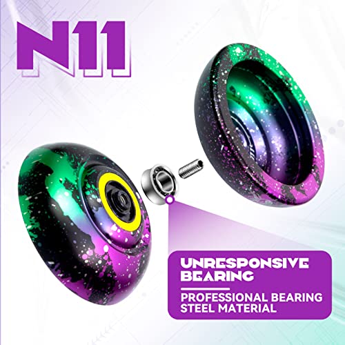 MAGICYOYO Professional N11 Unresponsive Yoyo for Kids, Metal Trick Yoyo