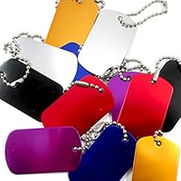 blank anodized aluminum dog tags