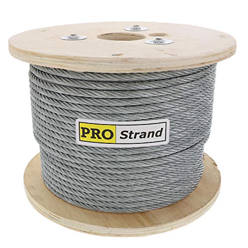 thumbnail image 2 of 3/8" X 250 Ft Galvanized Aircraft Cable – 7x19 EIPS Steel Core, Bulk Spool 2 of 3