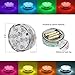 Submersible LED Lights Remote Controlled Vase Light, RGB Multicolor 10-LED Battery Operated Waterproof Pool Lights, 4-pack