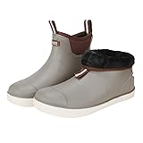Lezzglt Men's Deck Boots with Fuzzy Lining, Winter