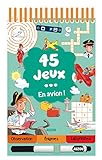 45 jeux... En avion ! : Avec un stylo effaçable by 